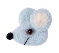 JOE COOL Unisex Felt Mouse Brooch, Light Blue Cute Felt Novelty Fashion Jewellery Gift