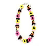 JOE COOL Unisex Resin Necklace Liquorice Allsorts Bead String in Multicolour