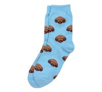 JOE COOL Women’s Novelty Dog Socks - Blue Labradoodle Patterned Cotton & Spandex Socks, Cute Animal Lover Gift, One Size (UK 4-7, EU 37-40)