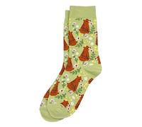 JOE COOL Womens Cotton & Spandex Socks Woodland Bear Motif in Multicolour