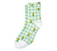JOE COOL Womens & Young Mens Cotton Blend Novelty Socks Picnic Sunflower Green