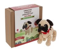 Joe Davies Chenile Crochet Kit - Brown Bull Dog in Light Brown Joe Davies Light Brown
