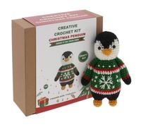 Joe Davies Christmas Crochet Kit - Christmas Jumper Penguin Joe Davies Multicolor