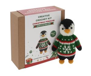 Joe Davies Christmas Crochet Kit - Christmas Jumper Penguin Joe Davies Multicolor