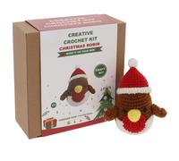 Joe Davies Christmas Crochet Kit - Christmas Robin in Brown Joe Davies Brown
