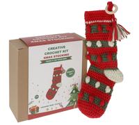 Joe Davies Christmas Crochet Kit - Stocking in Red Joe Davies Red