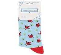Joe Davies Christmas Luxury Ladies Robins Bamboo Socks