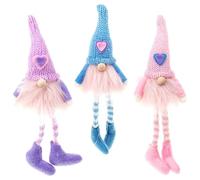 Joe Davies Craft Pastel Mini Gonk Decoration - Small Nordic Gonk with Knitted Hat and Jumper and Dangly Legs - Plush Accessory for the Home - ASSORTED DESIGNS, One Chosen at Random