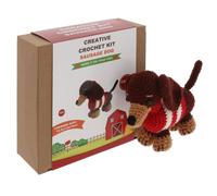 Joe Davies Crochet Kit - Sausage Dog in Dark Brown Joe Davies Dark Brown