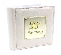 Joe Davies Photo Album Delux 50th Wedding Anniversary 77985 White 6x4 Photo Size