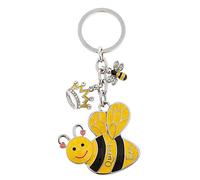 Joe Davies Equilibrium Snazzy Style Enamel Keyring Charm Bumblebee Queen Bee