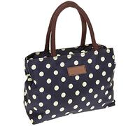 Joe Davies Equilibrium Spotty Navy and Cream Waterproof Handbag
