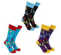 Joe Davies Sock Society Travel & Vehicle Collection of Funky and Fun Socks - Bicycle, Trucks, Diggers, Boats, Camper Vans & More! (UK, Alpha, One Size, Regular, Regular, Scooter)