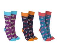 Joe Davies Sock Society Travel & Vehicle Collection of Funky and Fun Socks - Bicycle, Trucks, Diggers, Boats, Camper Vans & More! (UK, Alpha, One Size, Regular, Regular, Bicycle)