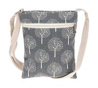 Joe Davies 'Tree Of Life' Cross Body Bag - Grey & Cream