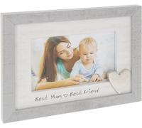 Joe Davies Women's Shudehill Rustic Sentiment Photo Frame - Best Mum in Grey Joe Davies Grey