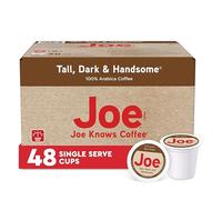 Joe Knows Coffee Single Serve Cups Pods and Capsules (Tall Dark and Handsome, 48 Count)