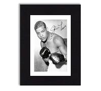 JOE LOUIS Signed 8x6 Inch Mounted Photo Print Pre Printed Signature Boxing - Autograph Gift, Ready To Be Framed, Black & White