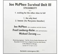 Joe Mcphee Survival Unit III - Syncronicity [VINYL]