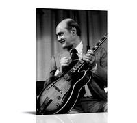 Joe Pass Canvas Wall Art Living Modern Family Bedroom Music Movie Cartoon Poster 24x36inch(60x90cm) Frame-style