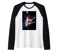 Joe Perry Aerosmith Live in Boston by Michael Grecco Raglan Baseball Tee