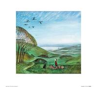 Joe Ramm (Canada Geese Art Print, Multi Coloured, 40 x 40cm