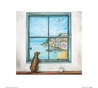 Joe Ramm (Harbour Harry Art Print, Multi Coloured, 40 x 40cm