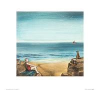 Joe Ramm High Tide Art Prints, Multicolour, 40 x 40cm