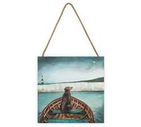 Joe Ramm The Helmsman Wooden Plaque Blue/brown (One Size)