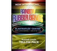 Joe Rindfleisch's Rainbow Rubber Bands (Russell Leeds -Yellow) by Joe Rindfleisch, Magic Trick, No Skill Required, Street Magic