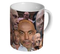 Joe Rogan Funny Collage - Ceramic Coffee & Tea Mug 11oz - Durable Glossy White Cup - Hilarious Reaction Faces