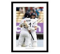 Joe Root and Jonny Bairstow England v India 2022 Cricket Framed Photo Memorabilia