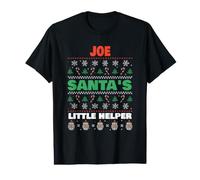 Joe Santa's Little Helper Funny Joe Name Christmas Value Graphic T-Shirt