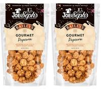Joe & Sephs Bailey's Popcorn (1 x 70g) | Gourmet Air-Popped Popcorn, Handmade in UK All Natural Ingredients (Pack of 2)