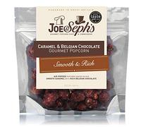 Joe & Sephs Belgian Chocolate Popcorn Snack Bag, Handmade in UK, Suitable for Vegetarians, Gluten Free, Air-Popped, Movie Night in, 32 g