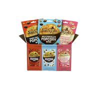 Joe & Seph's Popcorn Bites (Pack of 6) | Milk Chocolate, Dark Chocolate & Raspberry White Chocolate, Salted Caramel| Gourmet Sweet Popcorn Gift