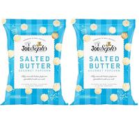 Joe & Seph's Salted Butter Popcorn (1x22g), gourmet popcorn, everyday snacks, for on the go snacking, salty popcorn (Pack of 2)