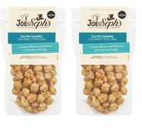Joe & Sephs Salted Caramel Popcorn (1 x 80g) | Gourmet Air-Popped Popcorn, 2 Stars-Great Taste Award Winner in 2020, Handmade in UK All Natural Ingredients (Pack of 2)