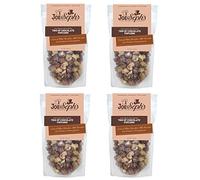 Joe & Seph's Trio of Chocolate Popcorn (4x80g), gourmet popcorn, air-popped popcorn, chocolate snack, sweet popcorn, movie night snacks, popcorn for a party