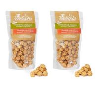 Joe & Seph's Vegan Toffee Apple with Cinnamon Popcorn (1x80g), 1 Star Great Taste Award, gourmet popcorn, air-popped popcorn, popcorn bag, popcorn for a party, sweet popcorn (Pack of 2)