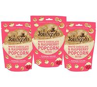 Joe & Seph's White Chocolate & Raspberry Popcorn Bites 3 Pack - Salted Caramel Popcorn 63g