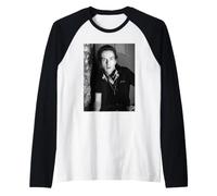 Joe Strummer The Clash Soho Recording By David Corio Raglan Baseball Tee