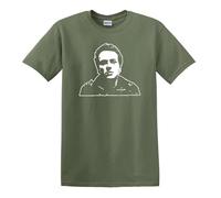 Joe Strummer The Mescaleros Pogues Punk Icon Che Guevara Style Heavy Cotton t-Shirt Military Green