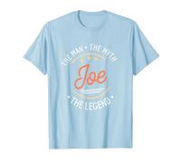 Joe The Man The Myth The Legend T-Shirt, Men, Baby Blue, 3X-Large