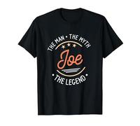 Joe The Man The Myth The Legend T-Shirt, Men, Black, 6X-Large