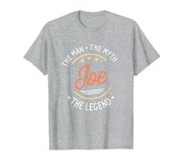 Joe The Man The Myth The Legend T-Shirt, Men, Heather Grey, 4X-Large