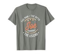 Joe The Man The Myth The Legend T-Shirt, Men, Olive Heather, Small