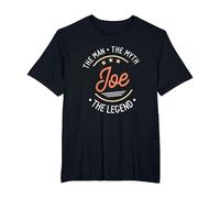 Joe The Man The Myth The Legend T-Shirt, Men's Big and Tall, Black, 4X Tall