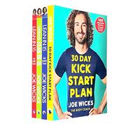 Joe Wicks Collection 4 Books Set (30 Day Kick Start Plan, The Shape Plan, Veggie Lean in 15, The Shift Plan)