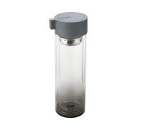 Joe Wicks - Hydration - 350 ml Water Bottle - Crystal Glass - Tea/Fruit Infuser - BPA Free - Dishwasher Safe - Hot/Cold - Grey
